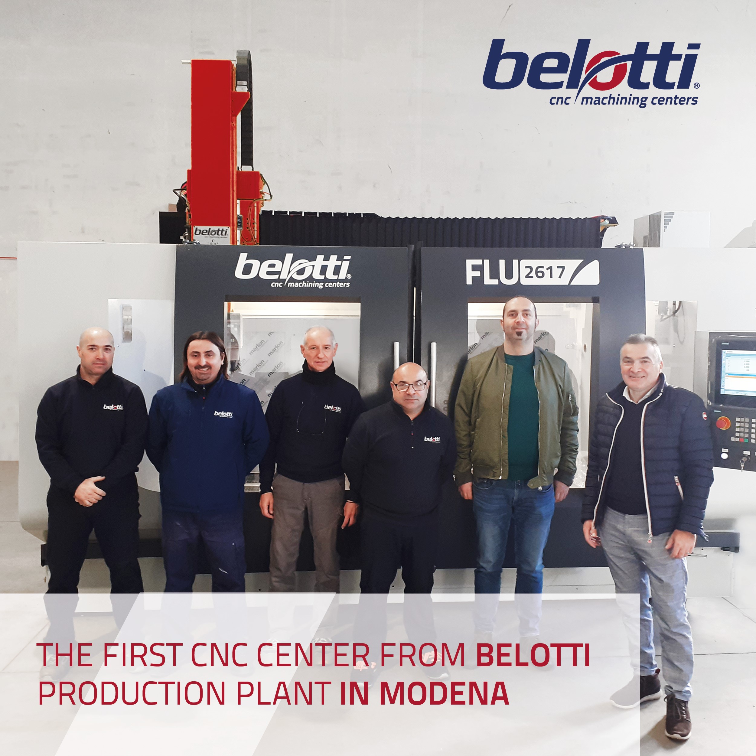 Primo centro di lavoro Belotti a Modena