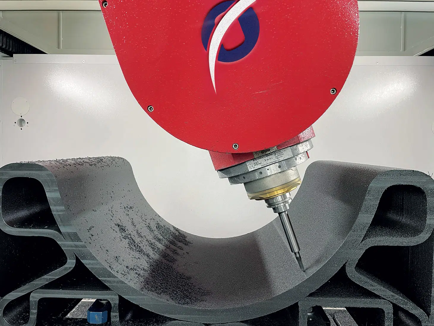  Cnc milling on carbon fiber mould for aerospace application